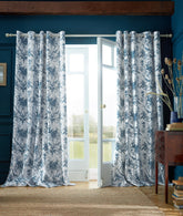 Laura Ashley Tuileries Midnight Eyelet Curtains